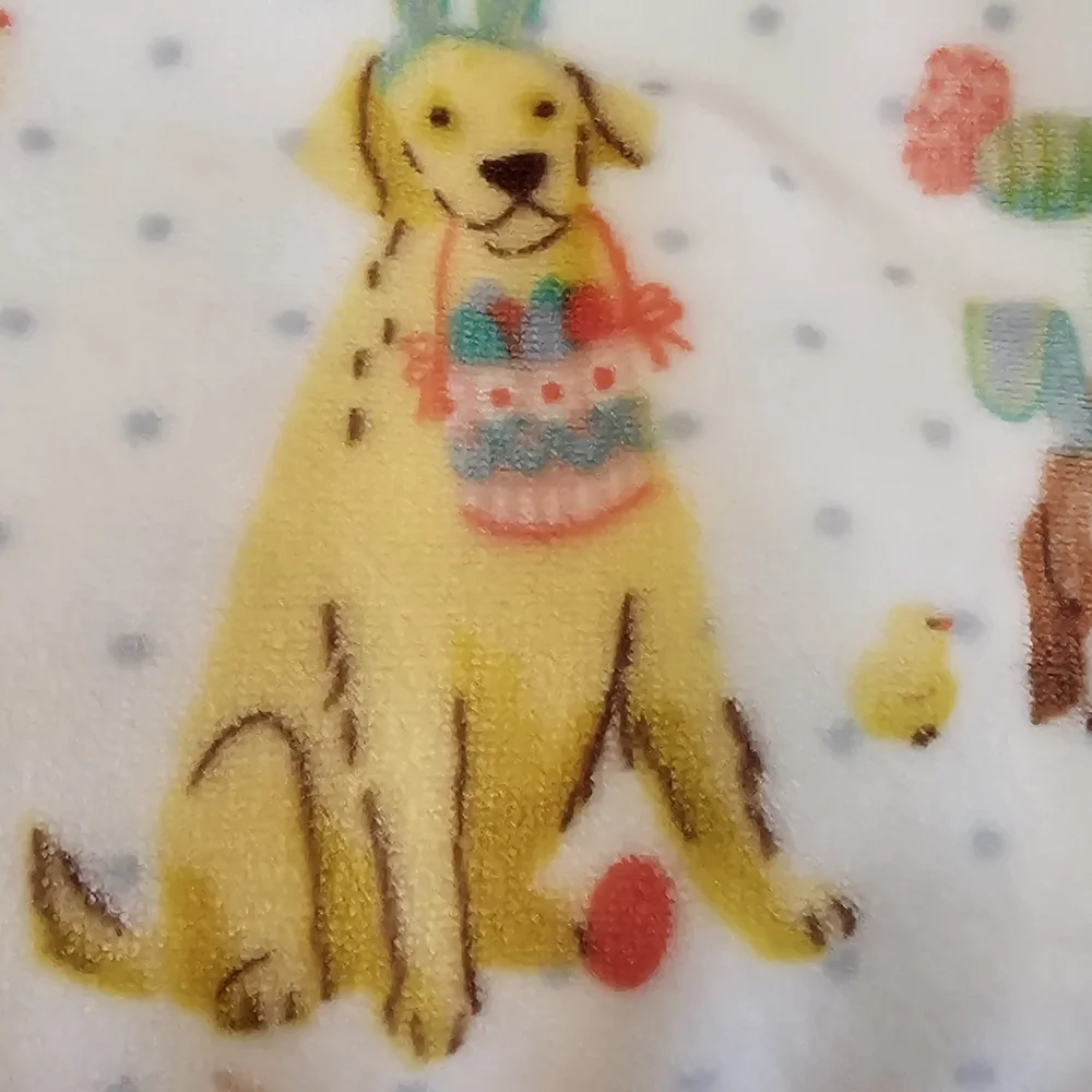 Throw Blanket Easter Themed Dog Lover - Picture 3 of 6